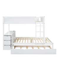 Streamdale Furniture Full-Over-Full Bunk Bed with Twin size Trundle