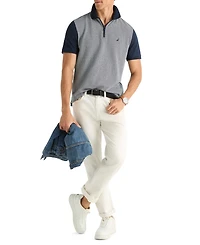 Nautica Men's Short-Sleeve Jacquard Jersey Polo Shirt