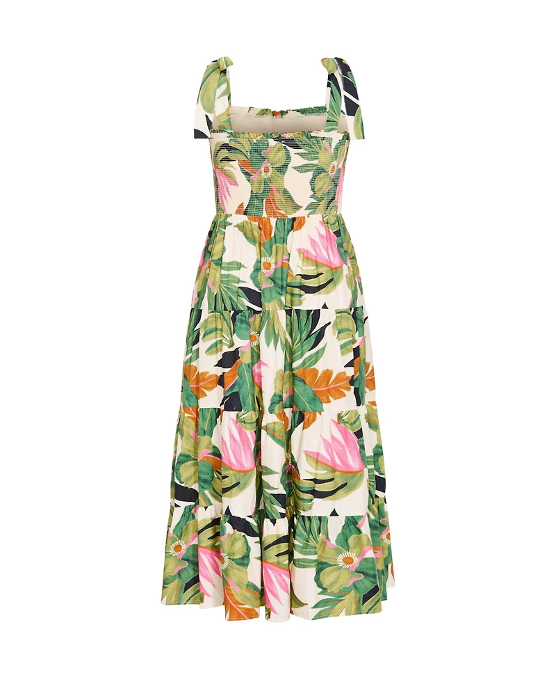 City Chic Women's Paradiso Print Maxi Dress