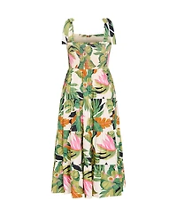 City Chic Women's Paradiso Print Maxi Dress