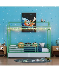 Streamdale Furniture House Floor Bed Frame for Kids