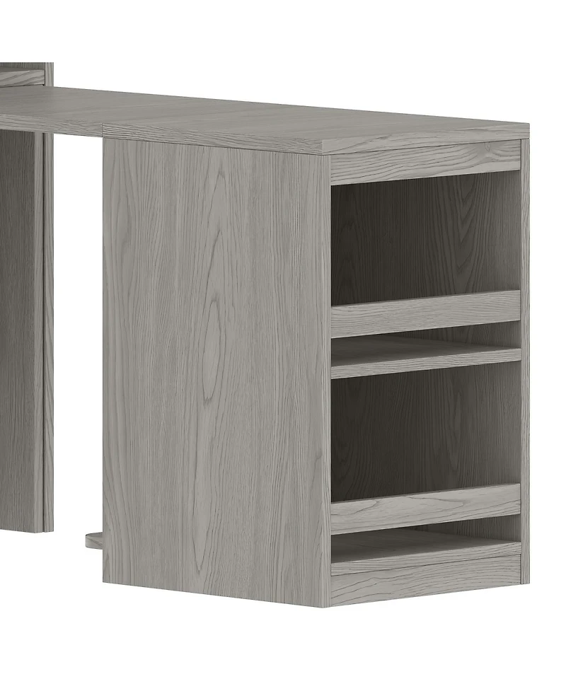 Streamdale Furniture 2-Door Wardrobe w/Hanging Rod, Desk and Drawers