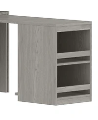 Streamdale Furniture 2-Door Wardrobe w/Hanging Rod, Desk and Drawers