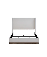 Streamdale Furniture King Cream Boucle Wingback Bed