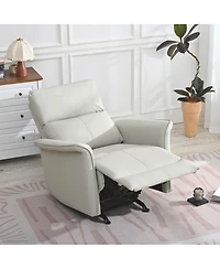 Streamdale Furniture Pu Leather Rocking Recliner Chair