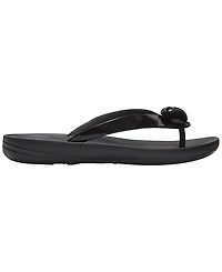 FitFlop Women's Iqushion Glossy-Button Slip-On Sandals