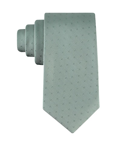 Calvin Klein Men's Brack Solid Unsolid Pattern Classic Tie
