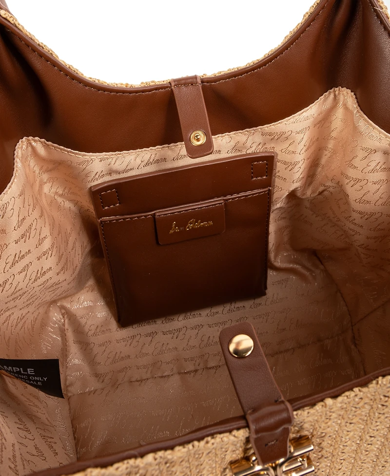 Sam Edelman Irina Large Raffia Tote Handbag