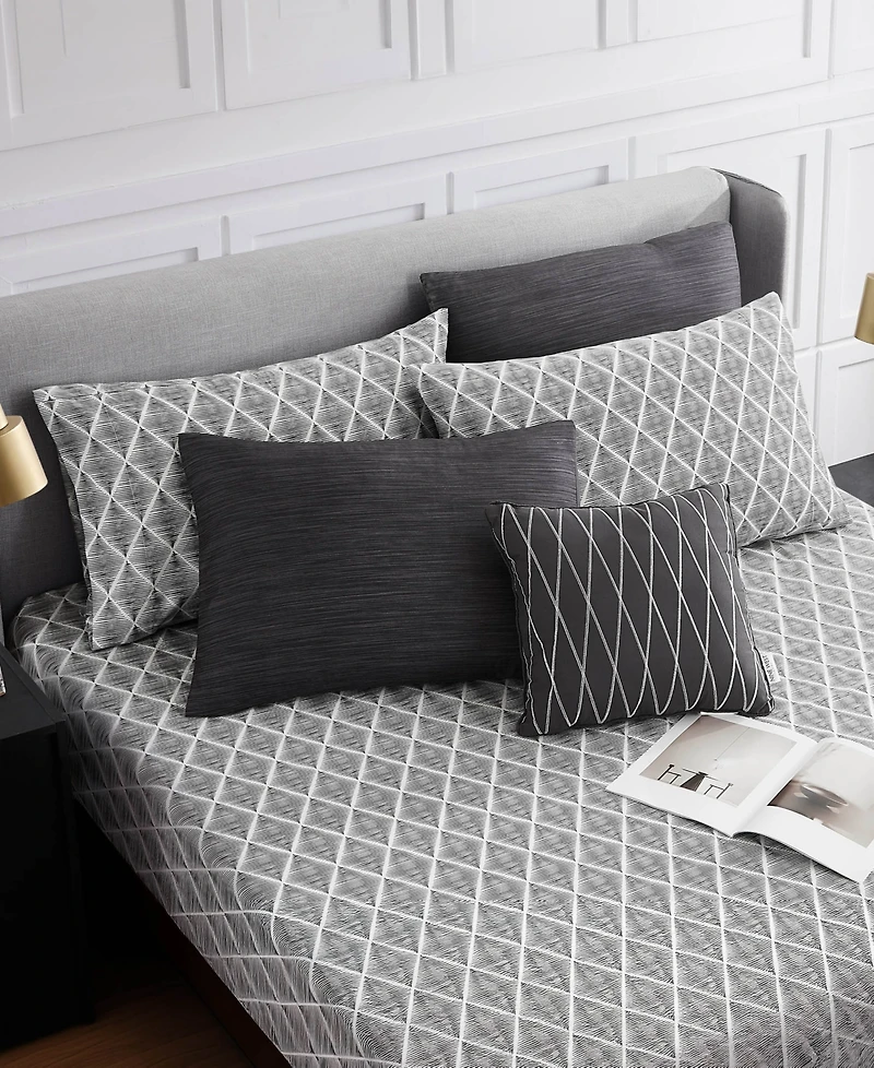 Nine West Nouveau Geometric Bed in a Bag 8-Pc. Comforter Set