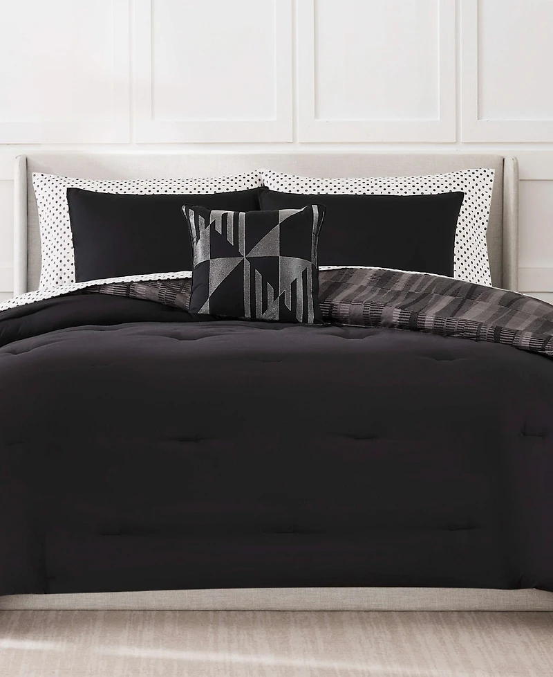 Nine West Woven Geo Bed in a Bag 8-Pc. Comforter Set