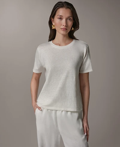 Donna Karan Weekend Women's Striped Short-Sleeve T-Shirt