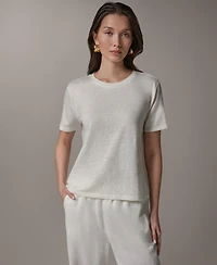 Donna Karan Weekend Women's Striped Short-Sleeve T-Shirt