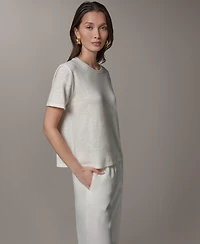 Donna Karan Weekend Women's Striped Short-Sleeve T-Shirt