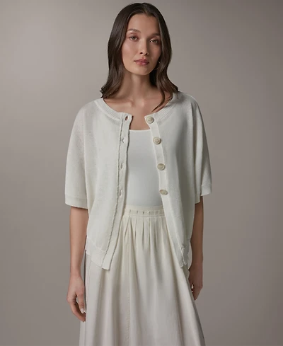 Donna Karan Weekend Women's Crewneck Cardigan