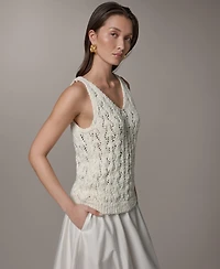 Donna Karan Weekend Women's Double V-Neck Tank Top