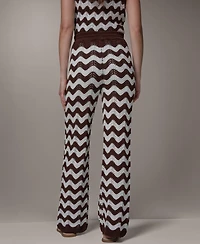 Donna Karan Weekend Women's Scallop Stripe Pointelle Pants