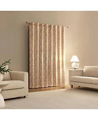 Sun Zero Lanet Vintage Ogee Magnetic Closure Blackout Back Tab Curtain Panel Pair