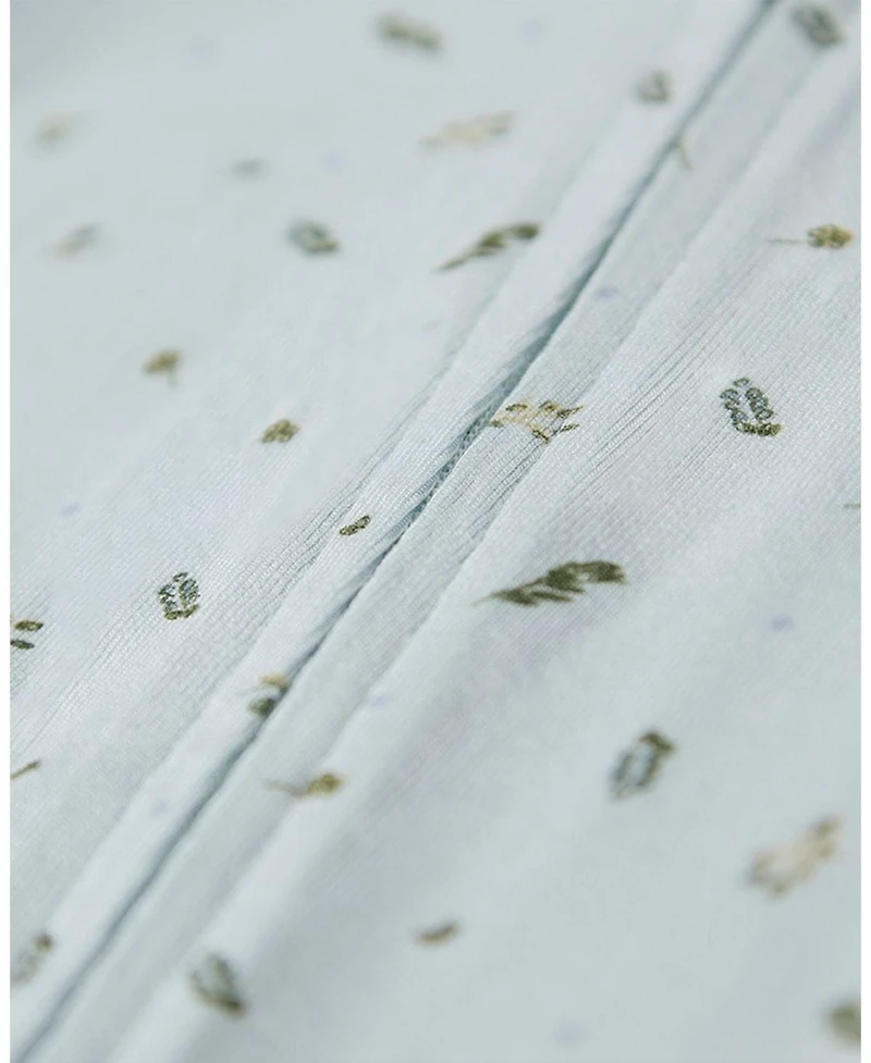 MeMoi Baby Girls Tiny Leaves Footie