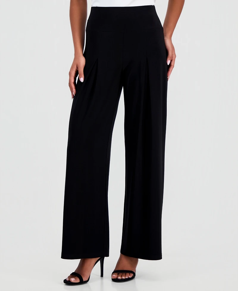 Anne Klein Women's High Rise Wide Leg Pants