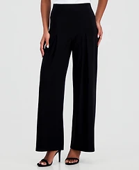 Anne Klein Women's High Rise Wide Leg Pants