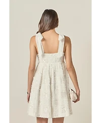 English Factory Women's Sequins Bow Mini Dress