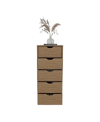 flynama 5 Drawer Contemporary Dresser Space Saving Cabinet for Entryway Home Furniture With Spacious Drawers Easy Assembly.