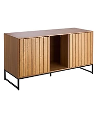 Inolait Hidden Cat Litter Box Enclosure Cabinet Furniture with Scratch Pad and Storage