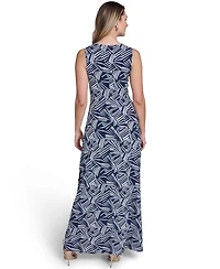 Jessica Howard Petite Sleeveless V-Neck Maxi Dress