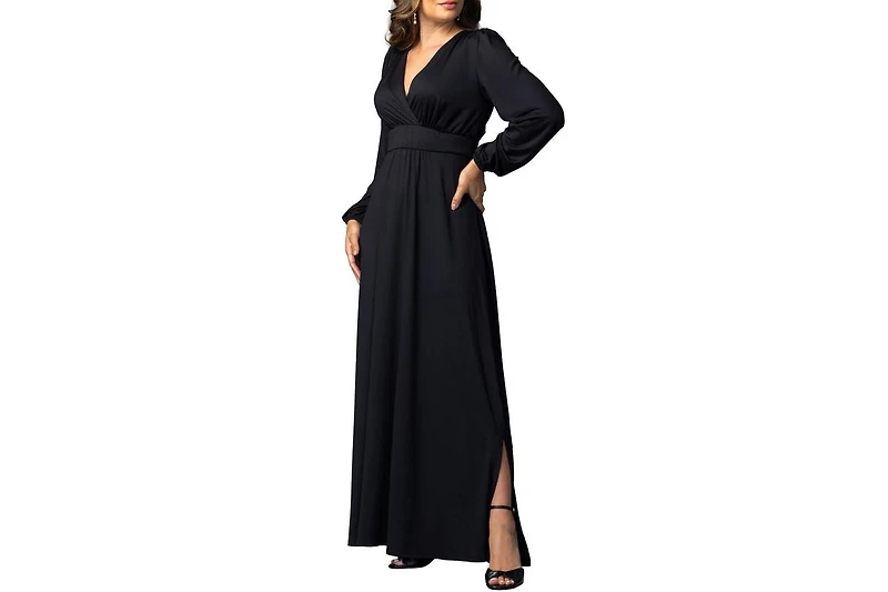 Kiyonna Women's Kelsey Long Sleeve Maxi Dress