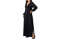Kiyonna Women's Kelsey Long Sleeve Maxi Dress