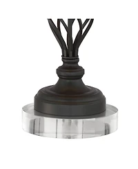 Franklin Iron Works Annie Modern Industrial Table Lamps Set of 2 with Round Riser 29 1/2" Tall