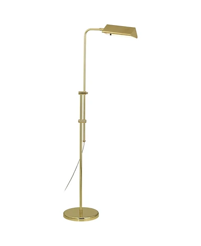 Regency Hill Traditional Adjustable Pharmacy Floor Lamp with Usb Charging Port 54" Tall for Living Room Reading House Bedroom