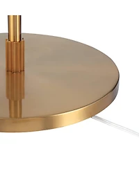 Possini Euro Design Raymond Modern 69" Tall Arc Floor Lamp with Smart Socket Warm Gold Adjustable Shade for Living Room Reading