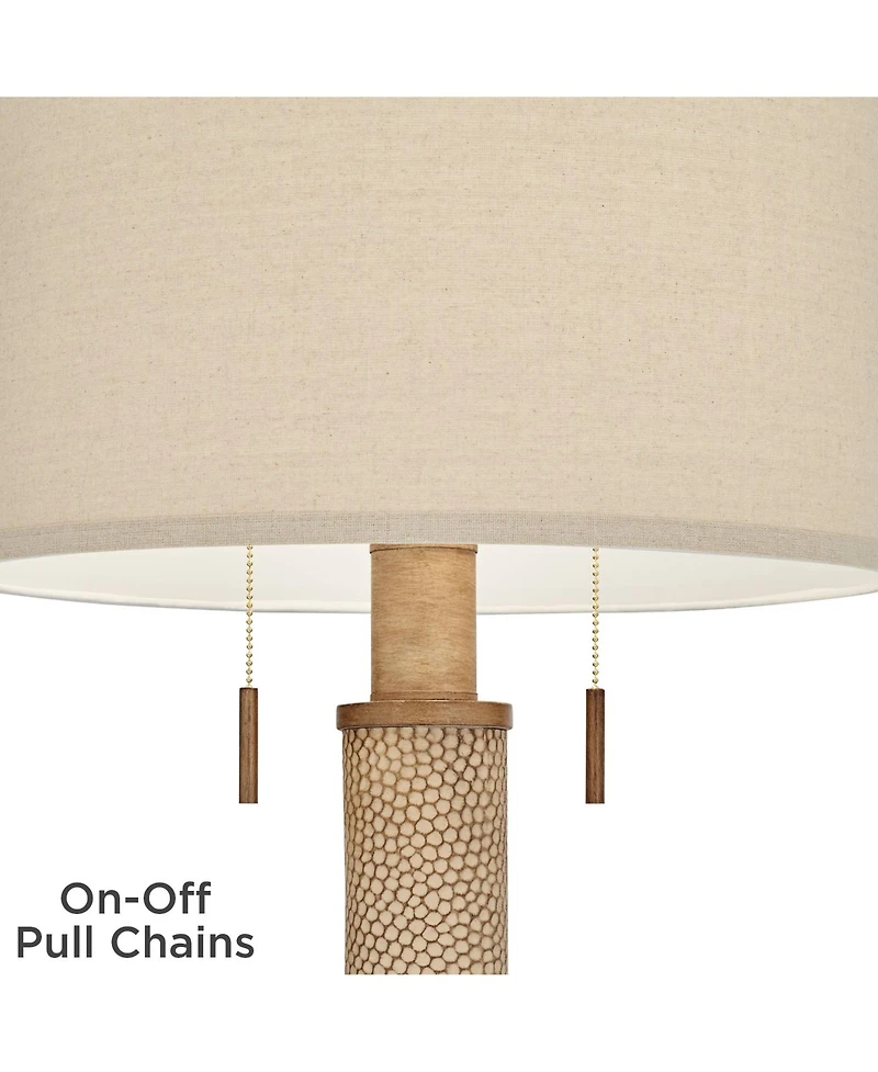 Barnes and Ivy Santiago 65" Tall Modern Country Floor Lamp with Pull Chain