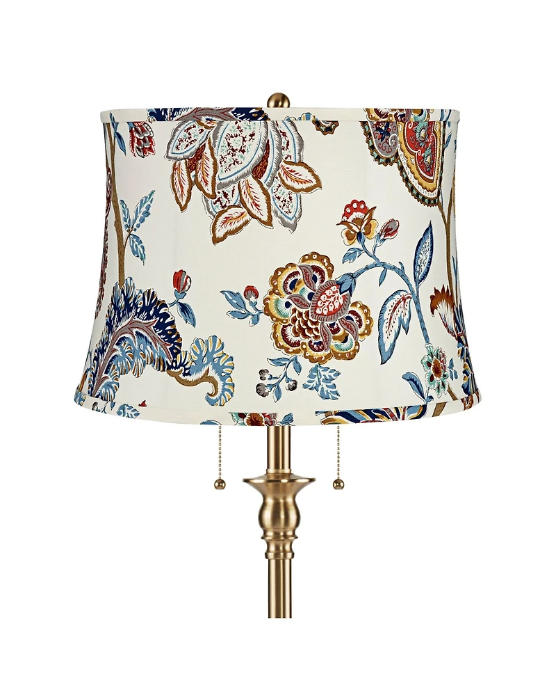 360 Lighting Dyna Traditional 58" Tall 2-Light Standing Floor Lamp Pull Chain