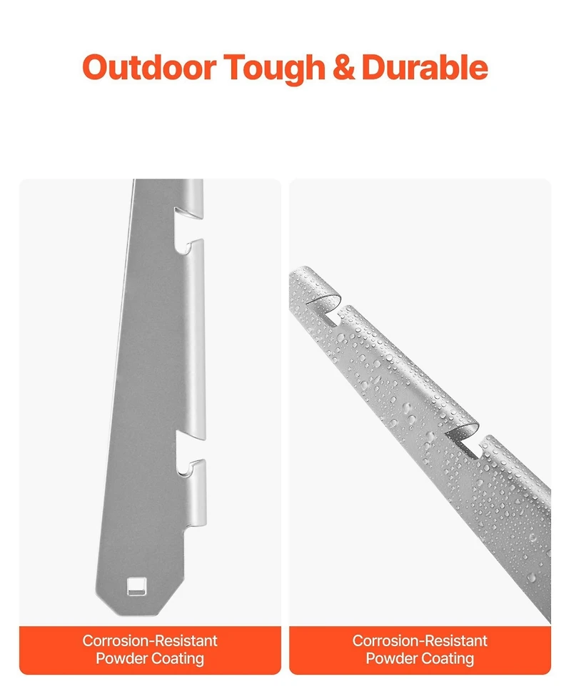 Sugift Barbed Wire Arm, Fence Post Extender, Rust-Resistant, 10 Pack