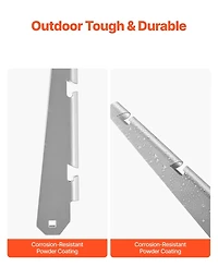 Sugift Barbed Wire Arm, Fence Post Extender, Rust-Resistant, 10 Pack