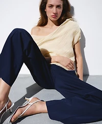 Selection Mango Women's Draped Asymmetrical Blouse