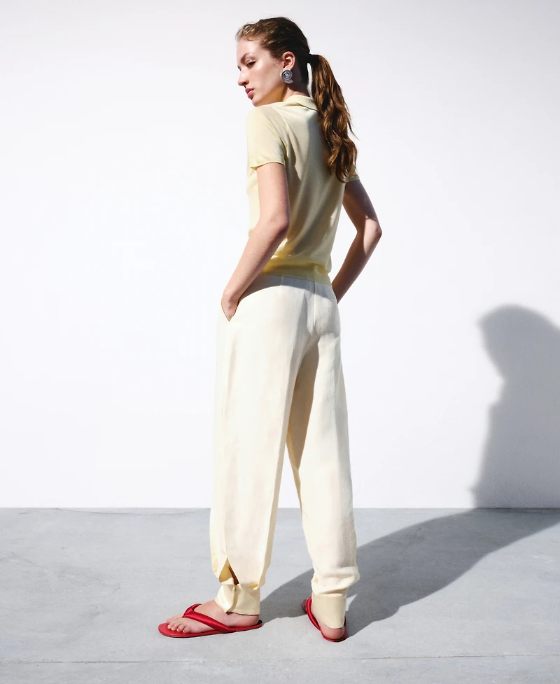 Selection Mango Women's Lyocell Polo-Neck Sweater