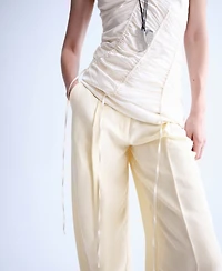 Selection Mango Women's Satin-Finish Balloon Pants