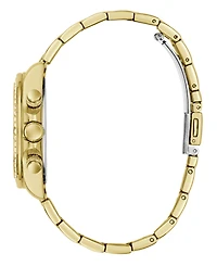 Guess Women's Glitz Gold-Tone Stainless Steel Multi-Function Watch, 36mm