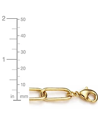 18K Gold Plated or Silver Plated Oval Link Bracelet