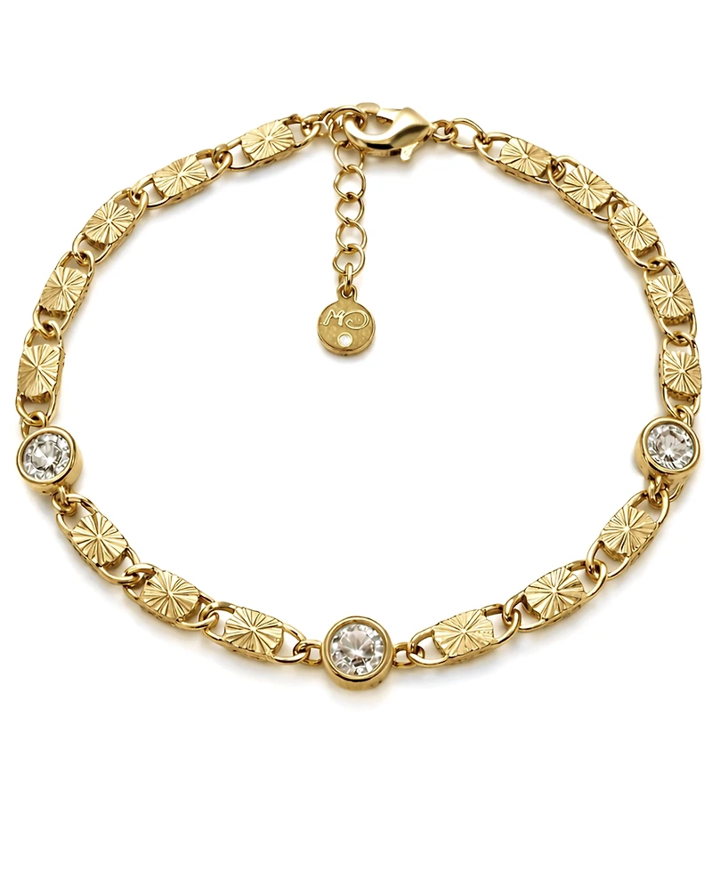 And Now This Cubic Zirconia Diamond Cut Chain Bracelet