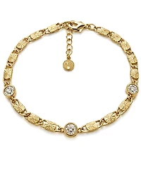 And Now This Cubic Zirconia Diamond Cut Chain Bracelet