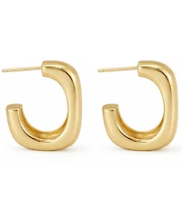 And Now This 18K Gold Plated Hoop Earring
