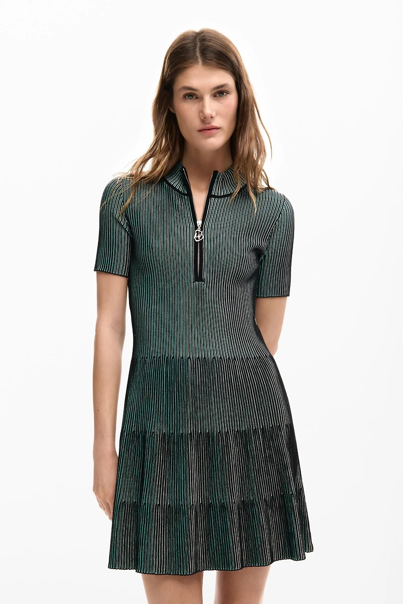 Desigual Women's Textured zipper dress