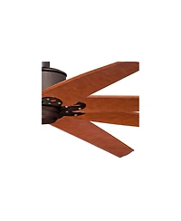 Casa Vieja 72" Predator Bronze Fan with 24-In Rod for 12-Ft Ceiling with Remote