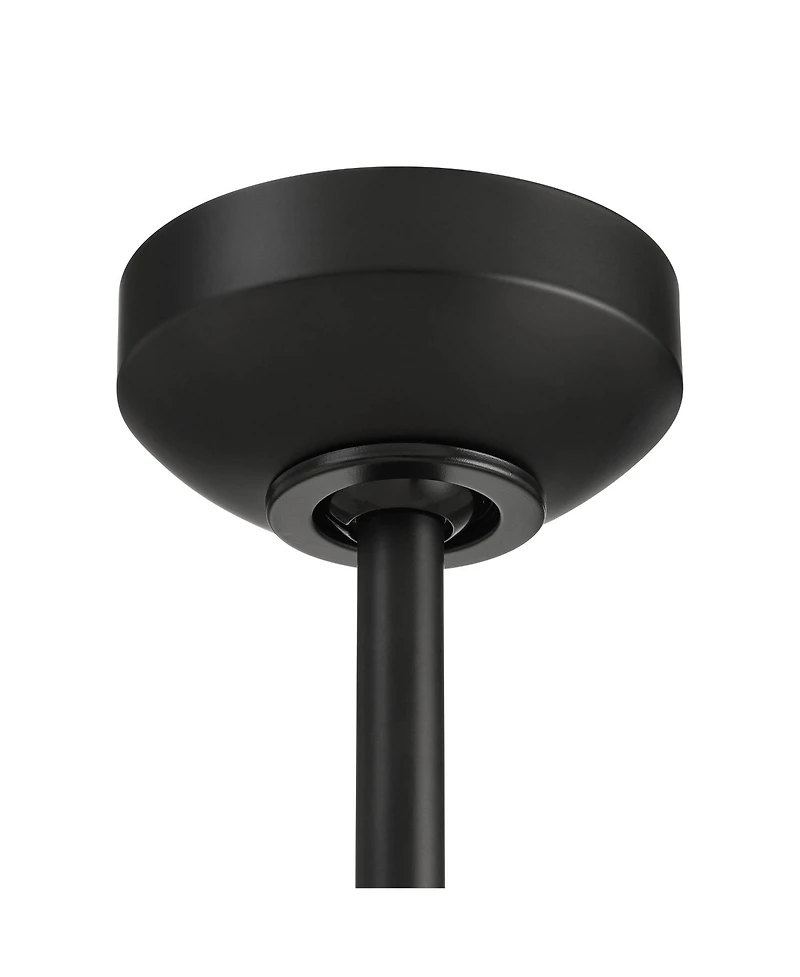 Casa Vieja 56" Sol Matte Black Wet Rated Ceiling Fan with Remote