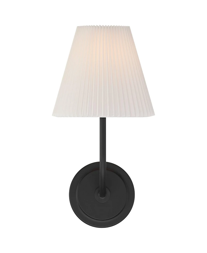 Possini Euro Design Possini Euro Nina 14" High Matte Black Wall Sconce