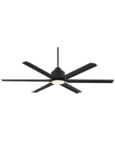 Casa Vieja 65" Ultra Breeze Black Led Ceiling Fan w/36" Downrod